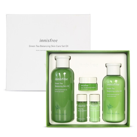 【包税包邮】innisfree 悦诗风吟 绿茶精萃水乳两件套装 水乳面霜 新版