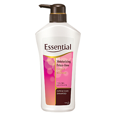 【满99包邮】花王（KAO） 洗发水 日本进口 essential 男女士洗发水洗头膏修护损伤滋润柔顺 洗发水 粉色-水漾防毛躁系列*700ml